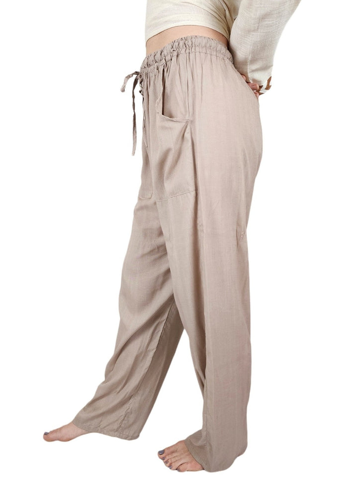 Sustainable Rayon Trousers (Dusty Rose)