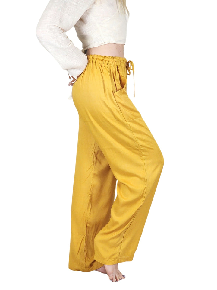 Sustainable Rayon Trousers (Turmeric)