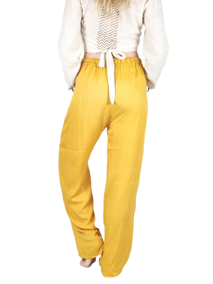 Sustainable Rayon Trousers (Turmeric)