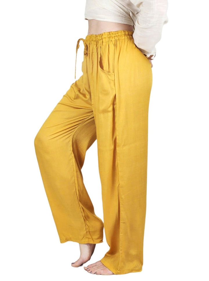 Sustainable Rayon Trousers (Turmeric)