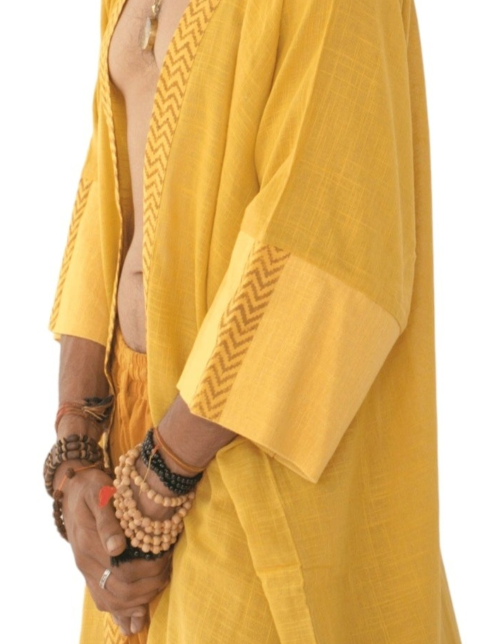 Linen Long Kimono (Turmeric)