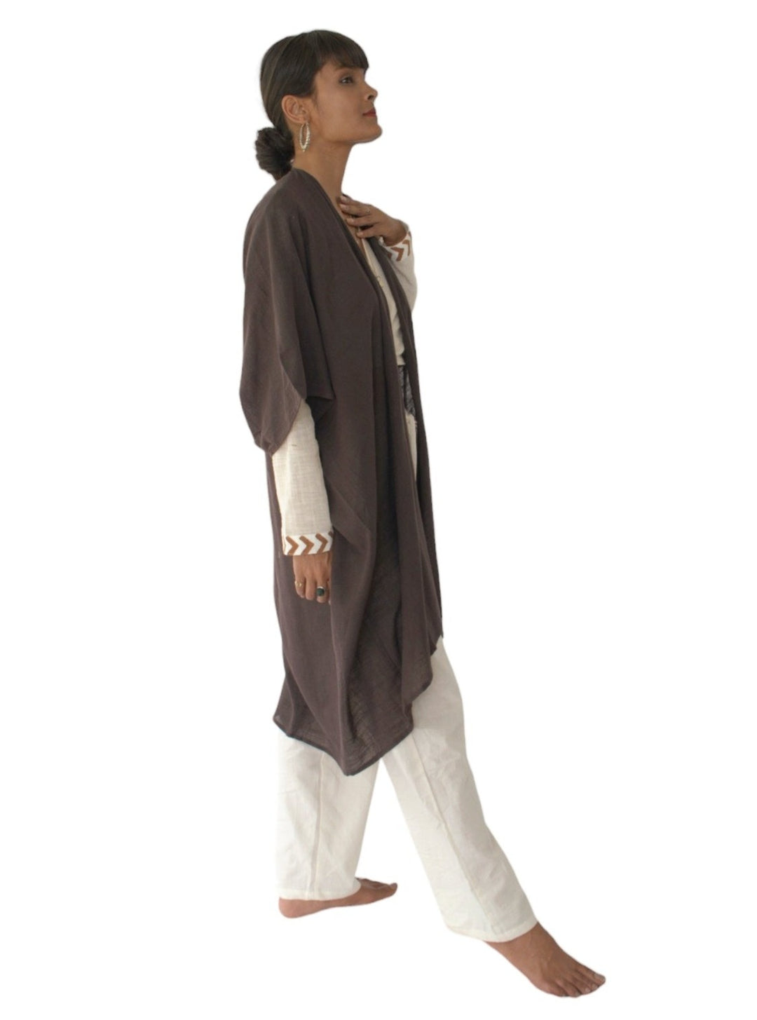 Linen Shrug (Cacao)
