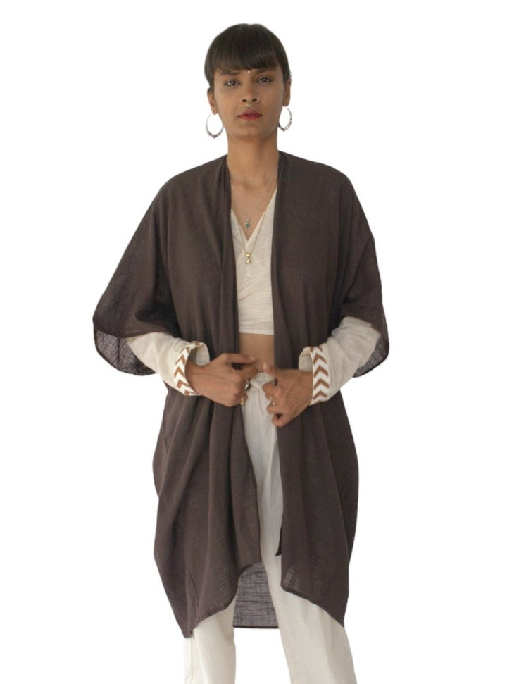 Linen Shrug (Cacao)
