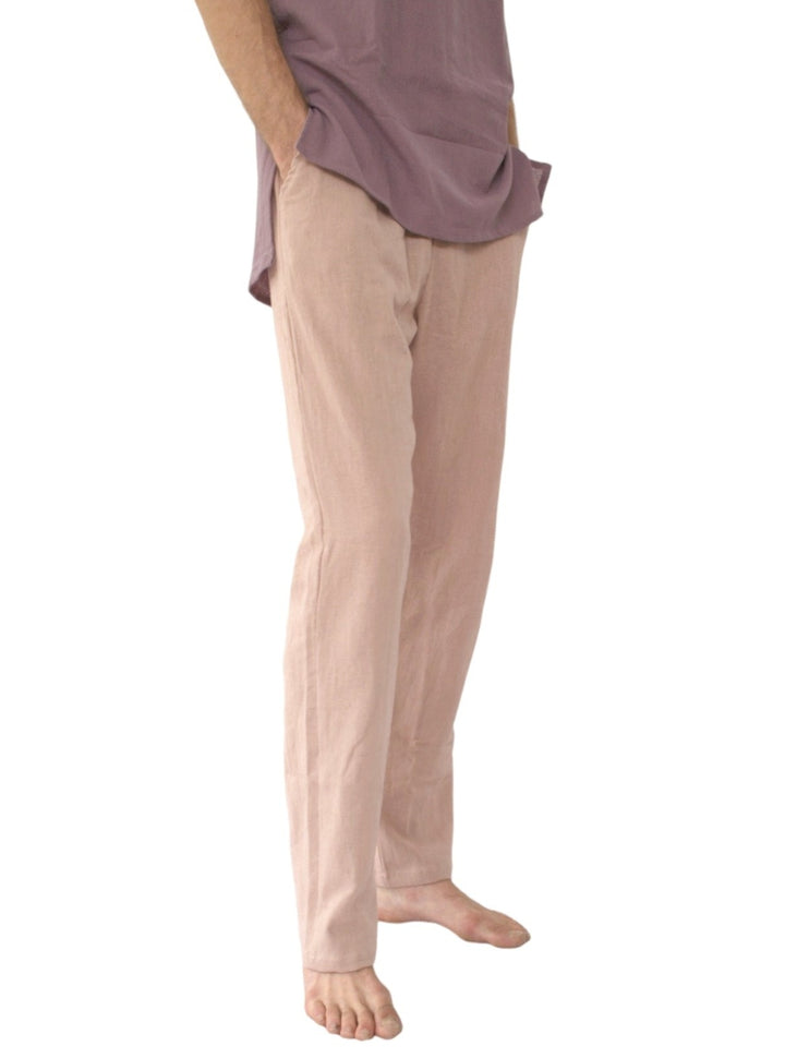 Organic Cotton Free Size Trousers (Light Pink)