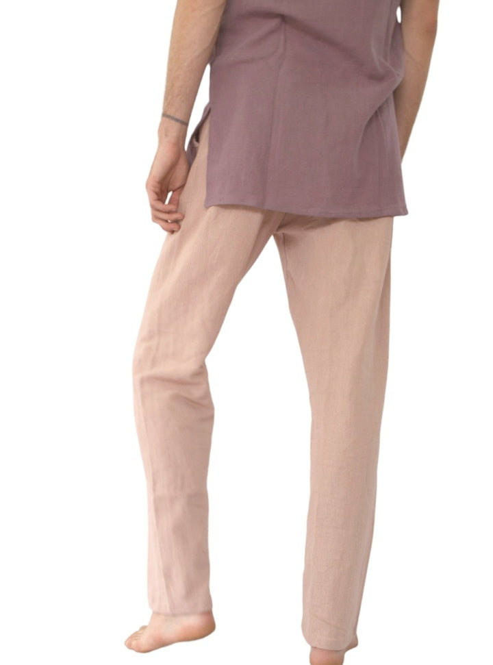 Organic Cotton Free Size Trousers (Light Pink)