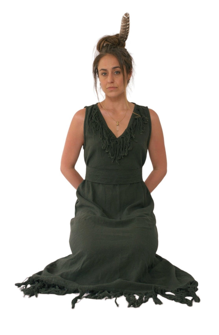 Organic Cotton Fringe Dress
