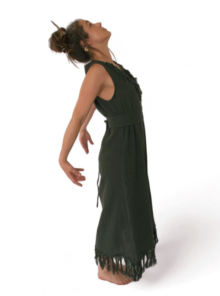 Organic Cotton Fringe Dress