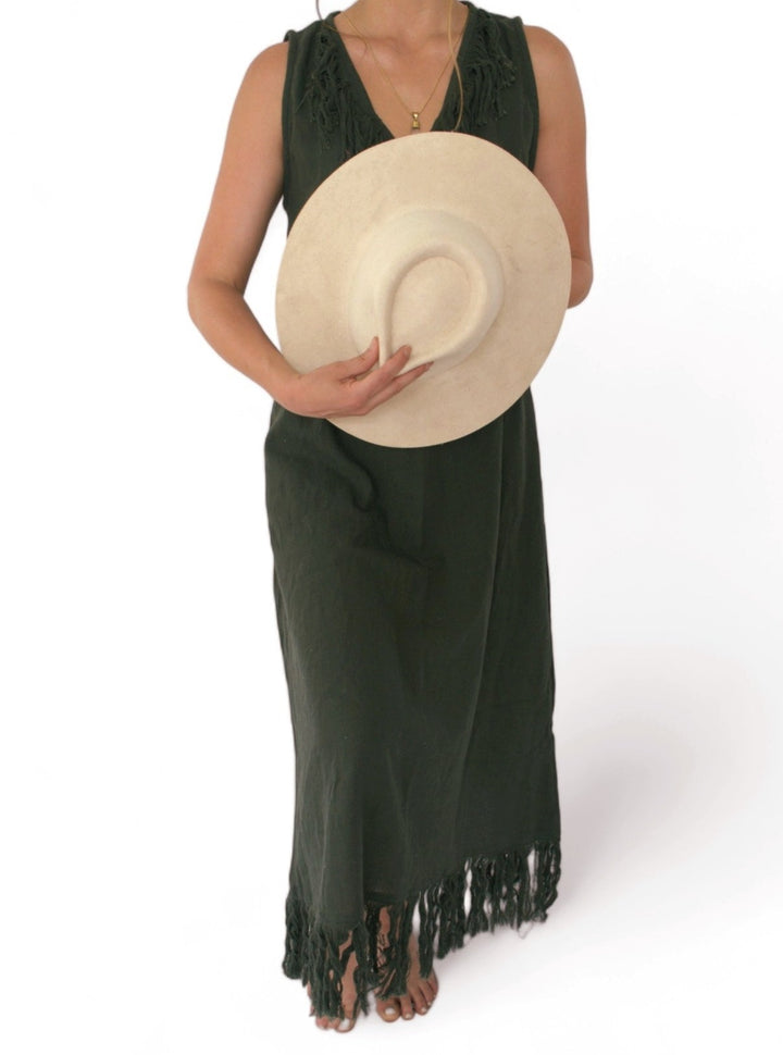 Organic Cotton Fringe Dress