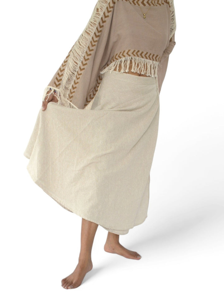 Organic Cotton Wrap Skirt