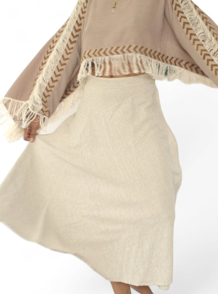Organic Cotton Wrap Skirt