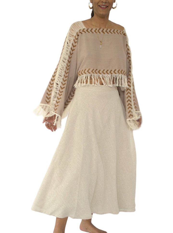 Organic Cotton Wrap Skirt