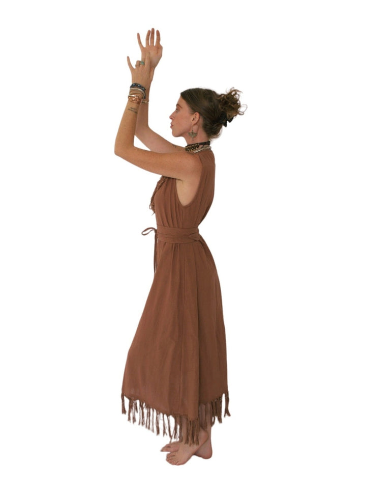 Organic Cotton Fringe Dress