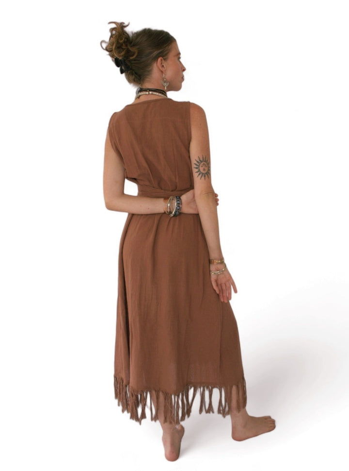 Organic Cotton Fringe Dress