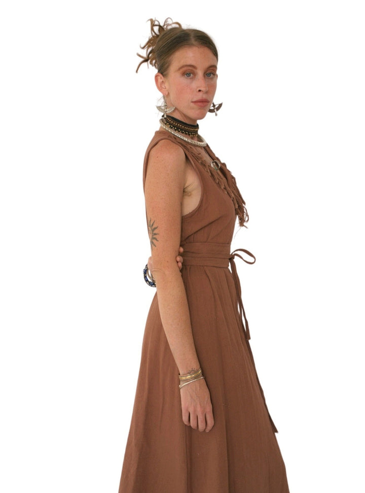 Organic Cotton Fringe Dress