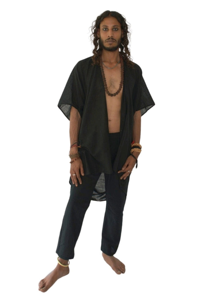 Linen Shrug (Black)