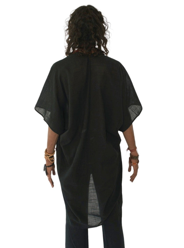 Linen Shrug (Black)