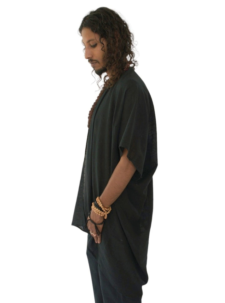 Linen Shrug (Black)