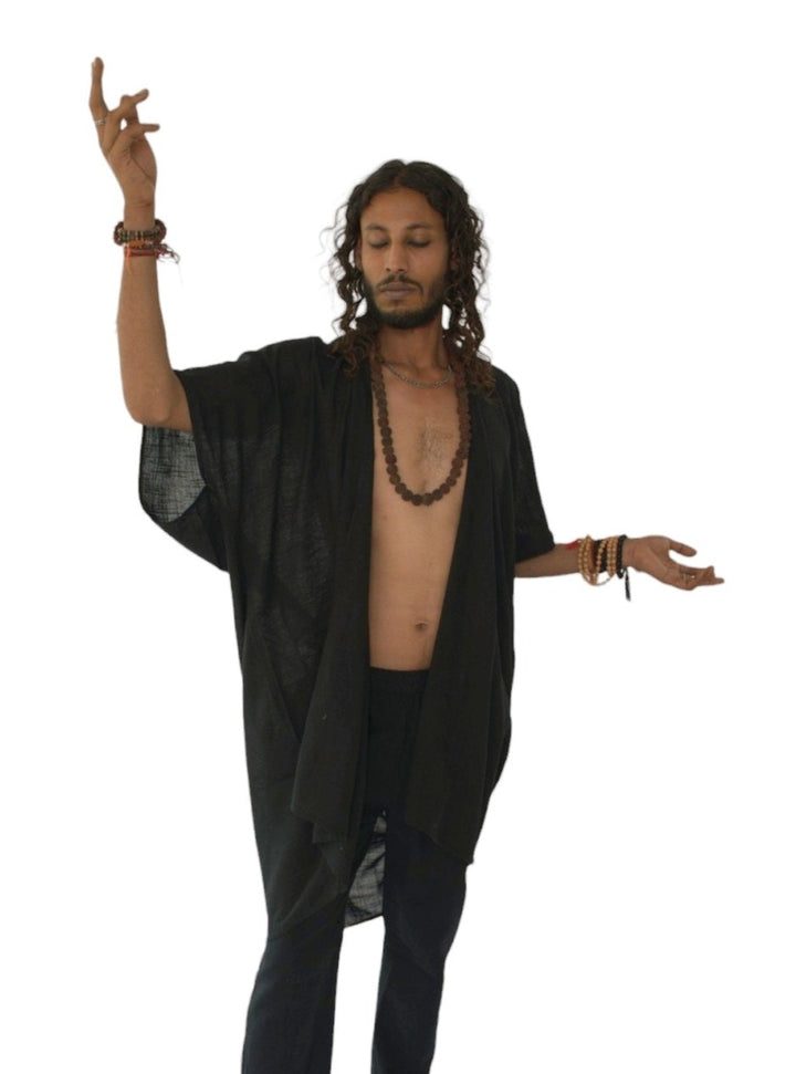 Linen Shrug (Black)