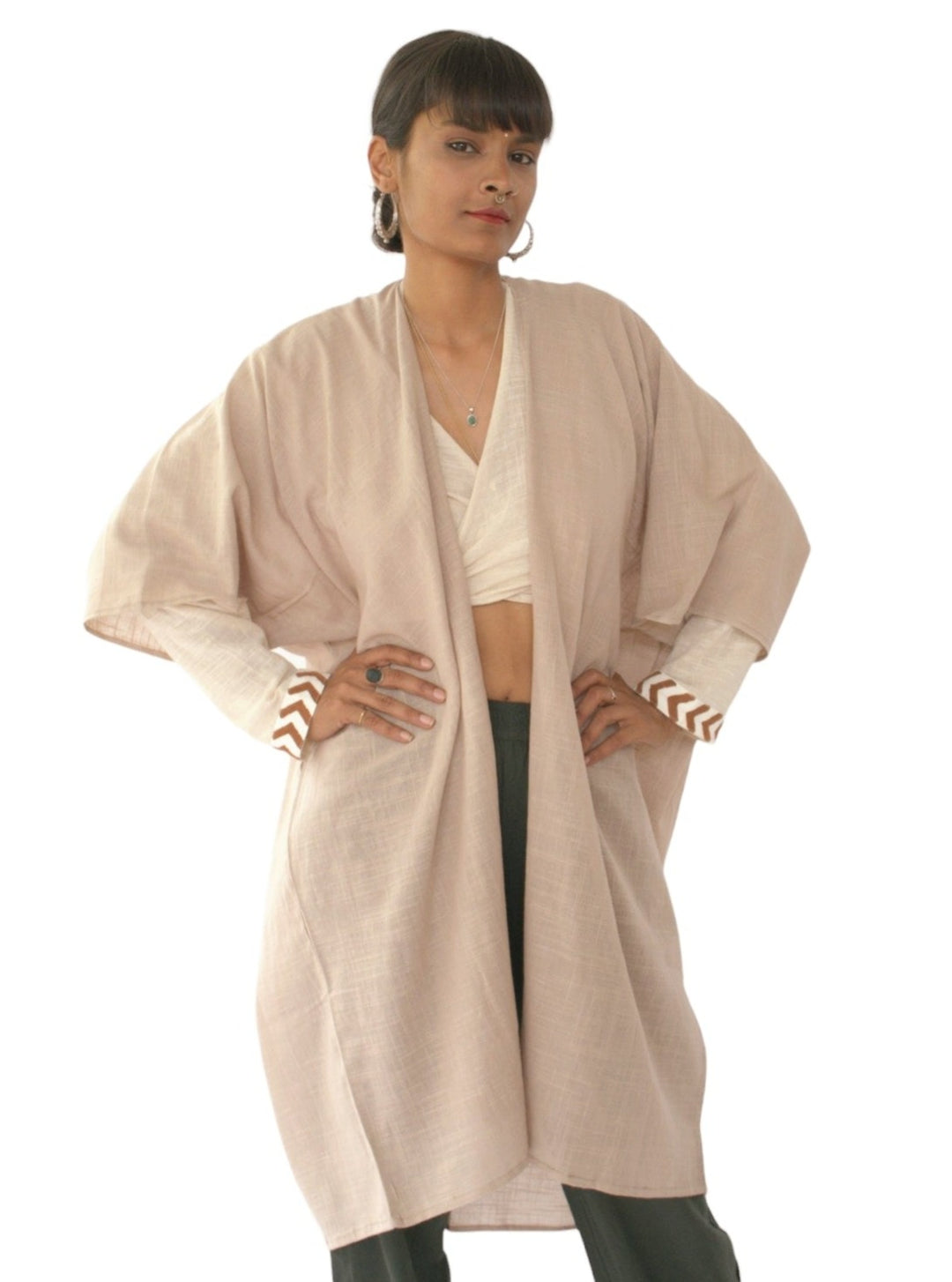 Linen Shrug (Dusty Rose)