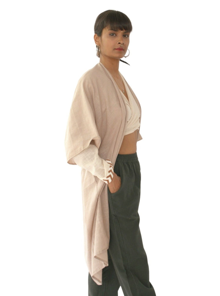Linen Shrug (Dusty Rose)