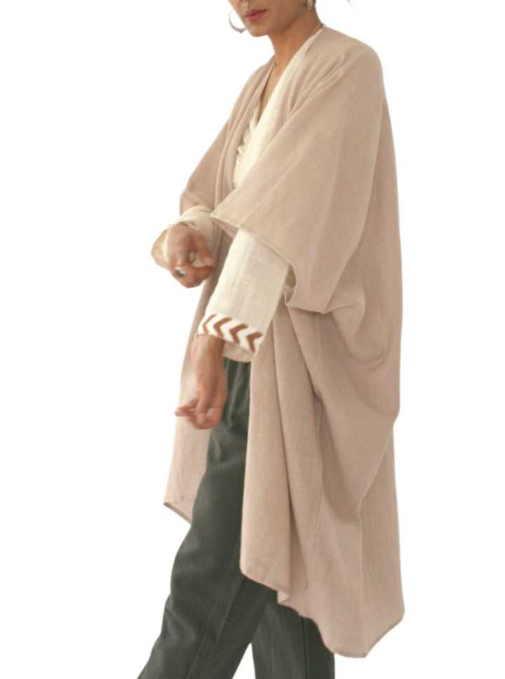 Linen Shrug (Dusty Rose)