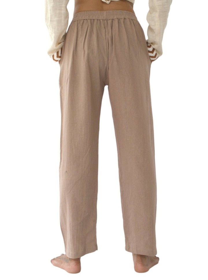 Organic Cotton Free Size Trousers (Dusty Rose)