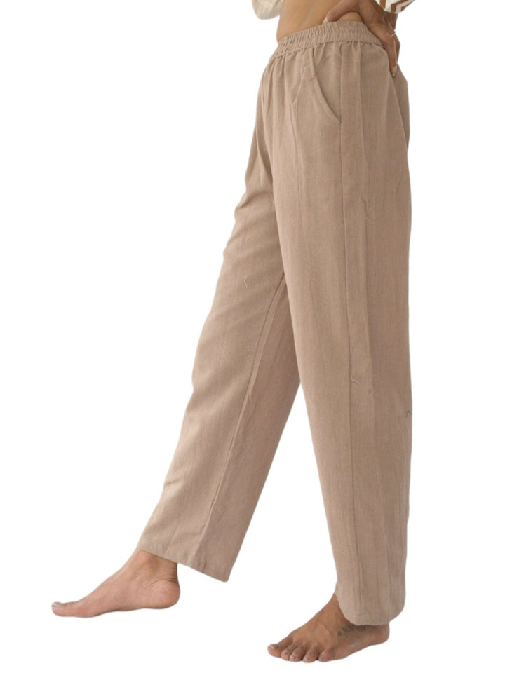 Organic Cotton Free Size Trousers (Dusty Rose)