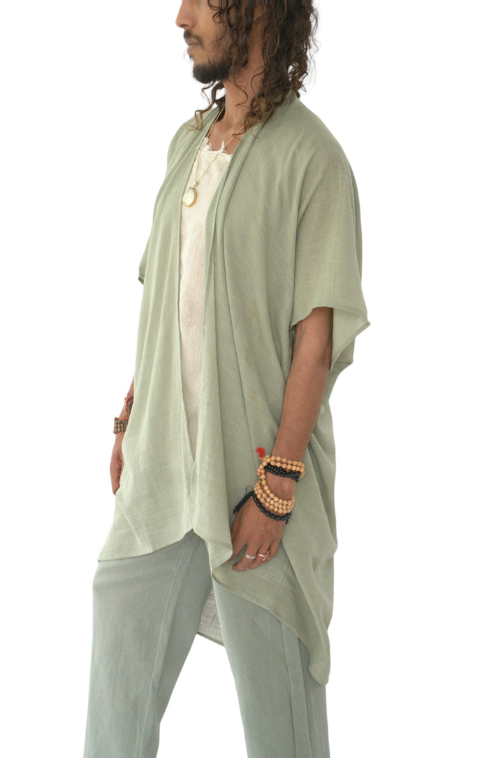 Linen Shrug (Sage)