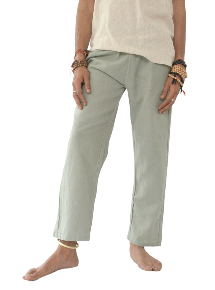 Organic Cotton Free Size Trousers (Sage)