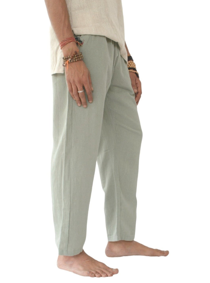 Organic Cotton Free Size Trousers (Sage)