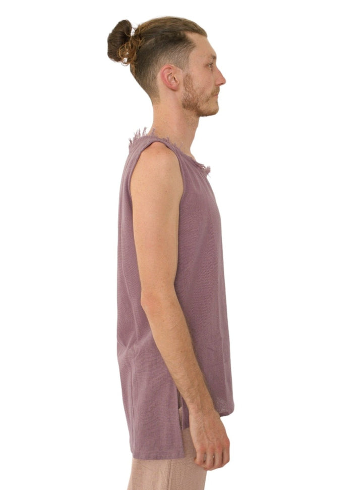 Organic Cotton Sleeveless Men's Tank (Lavender)