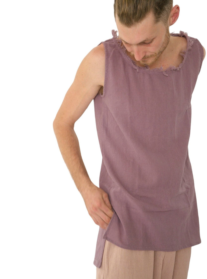 Organic Cotton Sleeveless Men's Tank (Lavender)