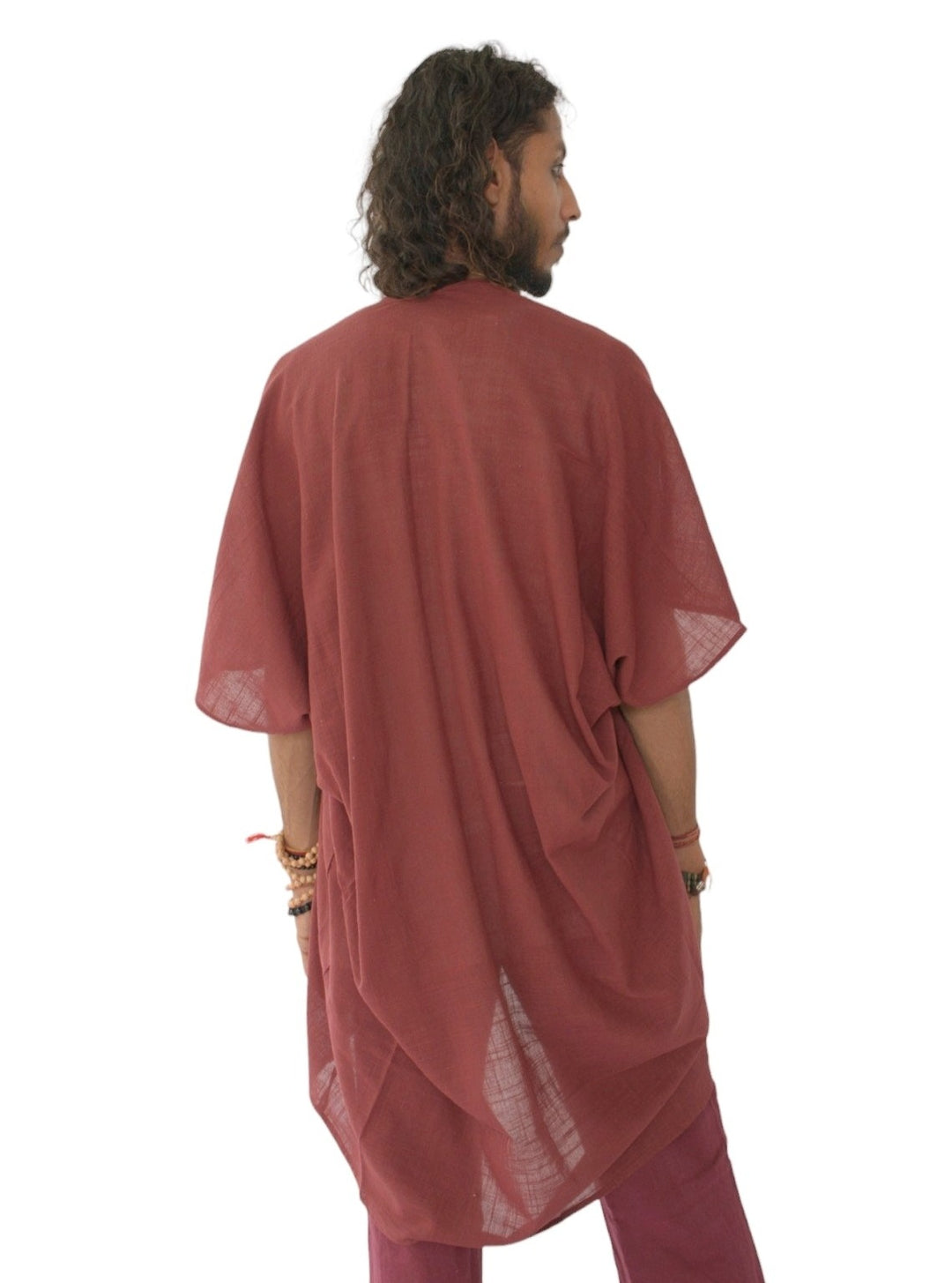 Linen Shrug (Maroon)