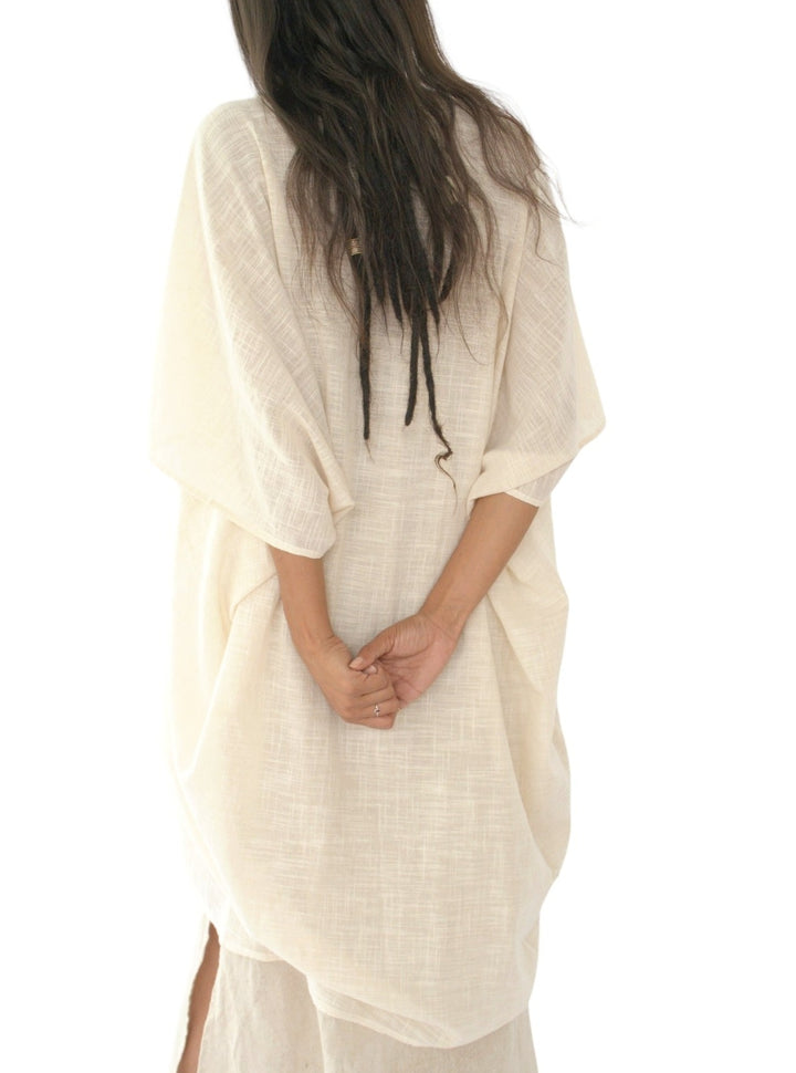 Linen Shrug (Cream)