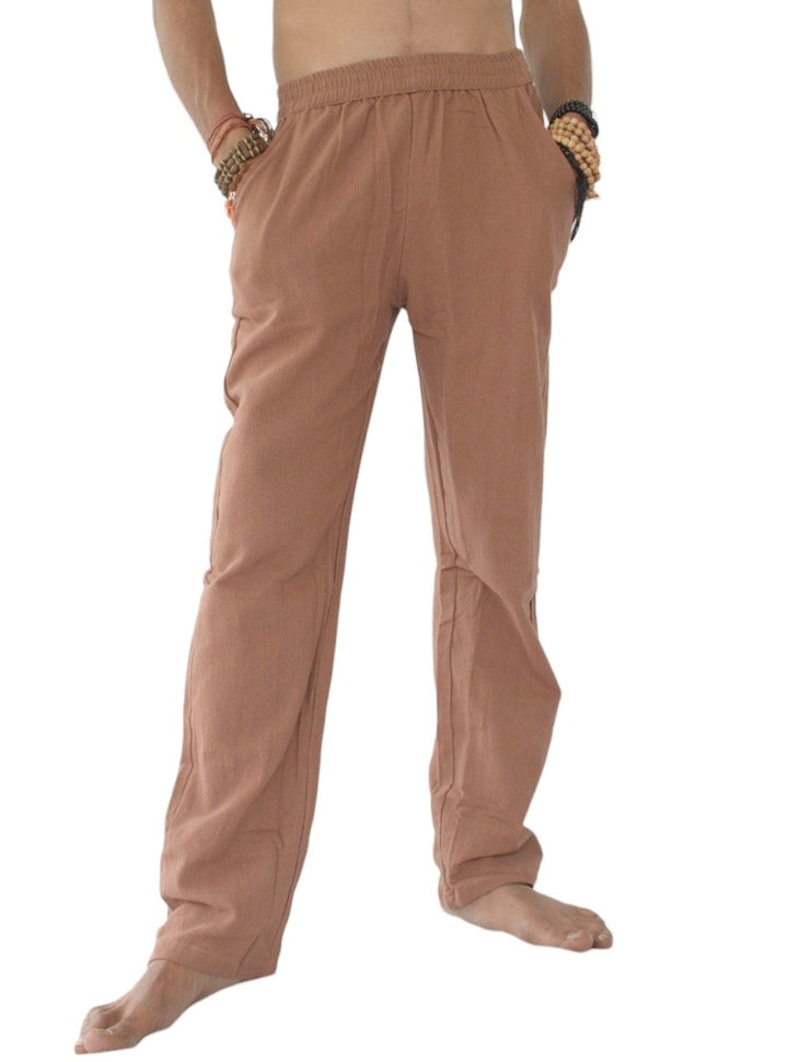 Organic Cotton Free Size Trousers (Terracotta)