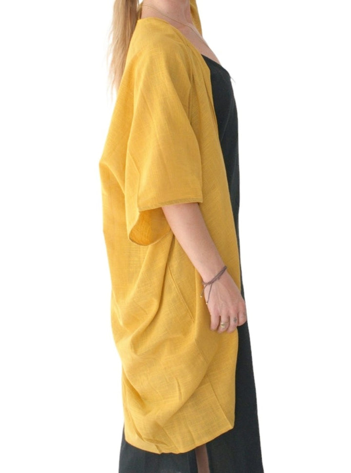 Linen Shrug (Turmeric)