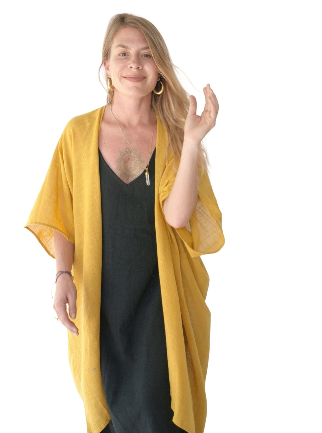 Linen Shrug (Turmeric)