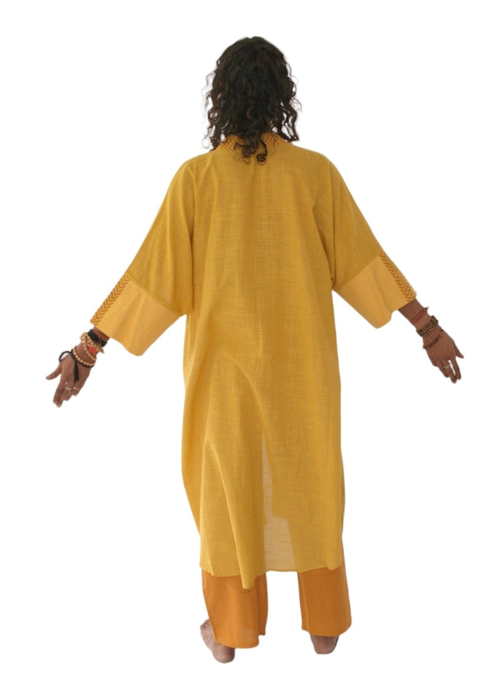 Linen Long Kimono (Turmeric)
