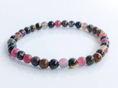 pink-black-brown-green-&-tourmaline-crystal-bead-bracelet,jpg