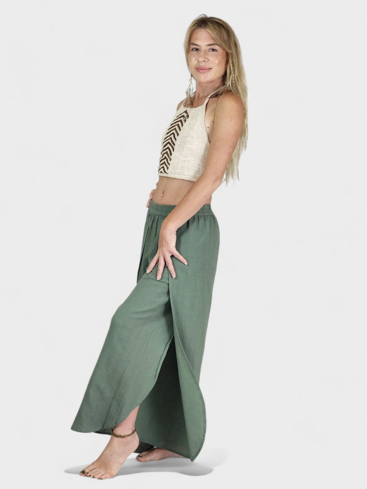 Sage Jute Fly Away Trousers