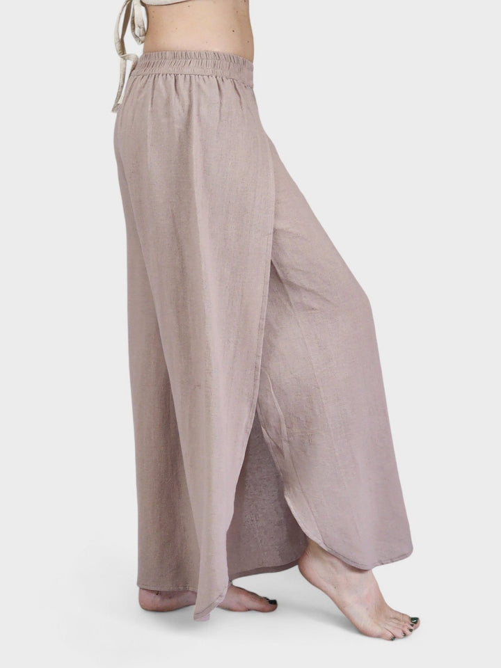 Dusty Rose Jute Fly Away Trousers