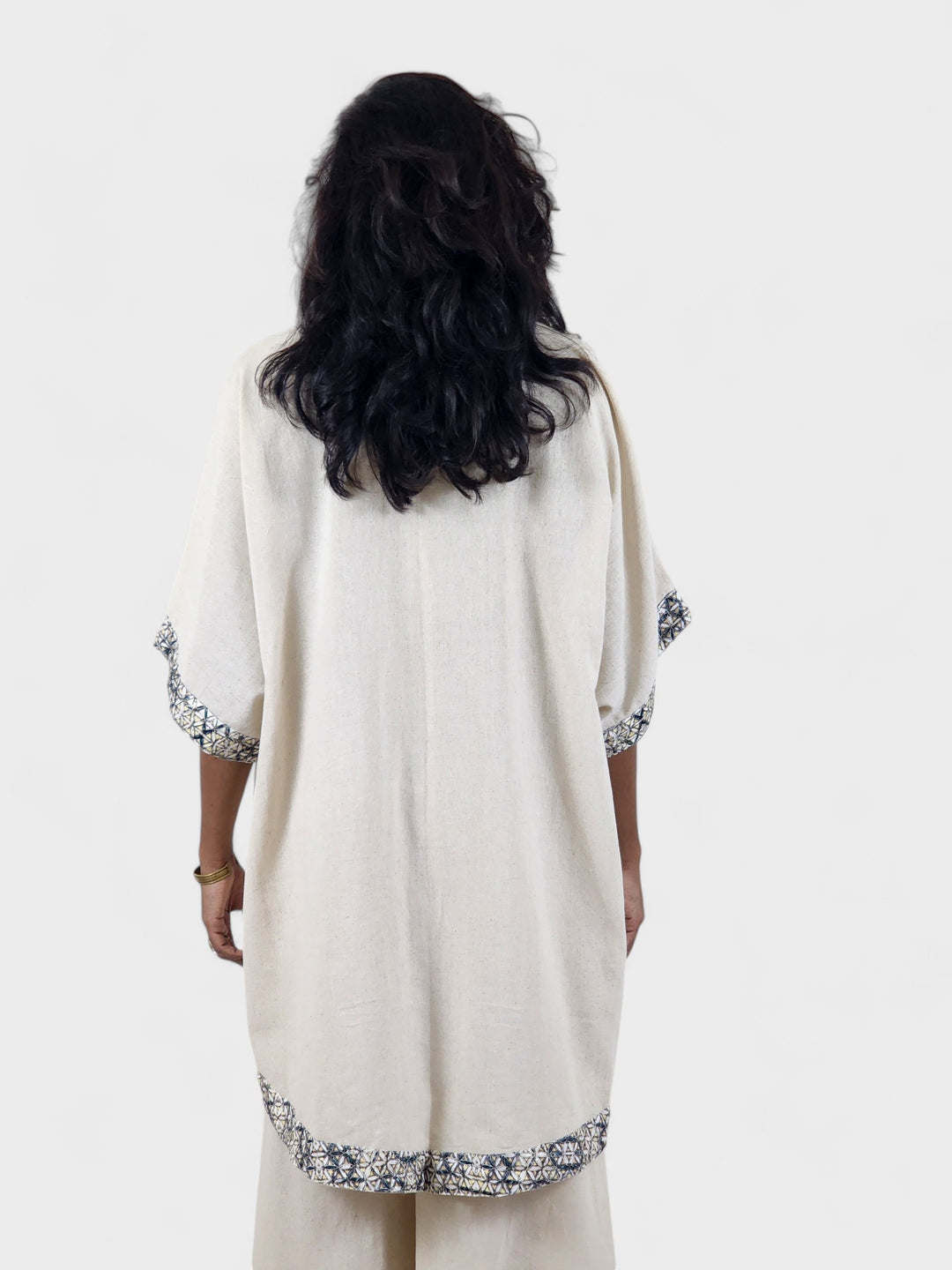 Unisex Flower of Life Organic Cotton Shrug (Cream)