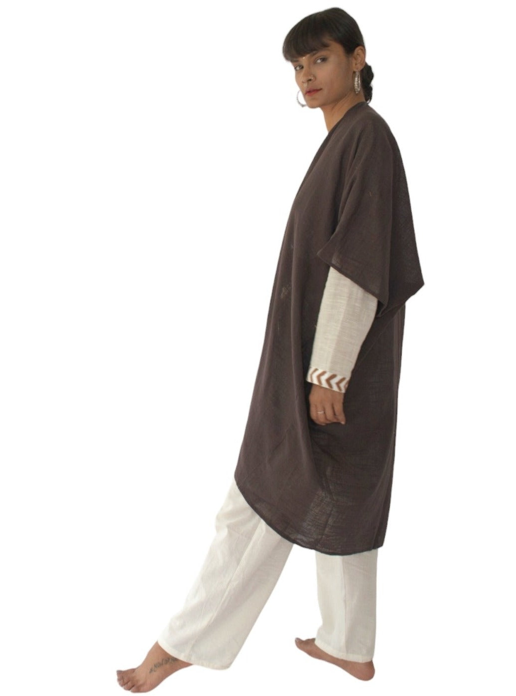 Cacao Organic Cotton Shrug