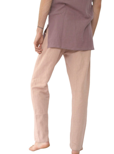 Soft Pink Unisex Organic Cotton Free Size Trousers