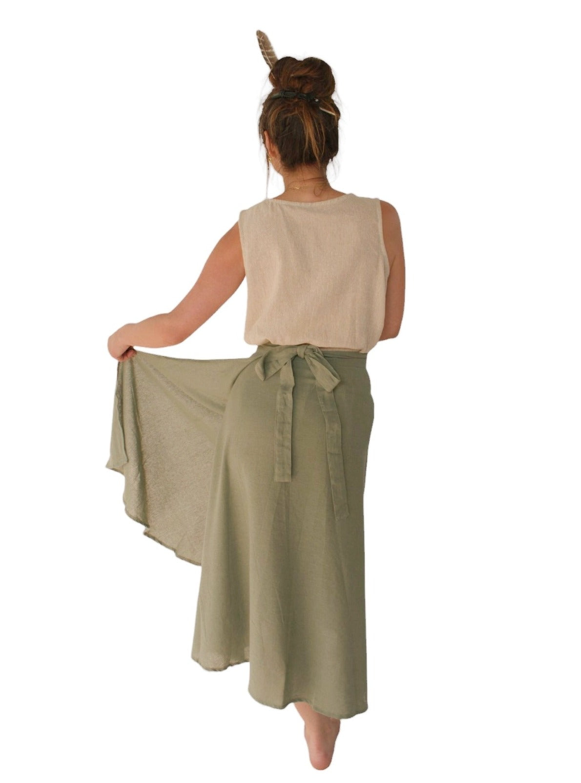 Organic Cotton Wrap Skirt