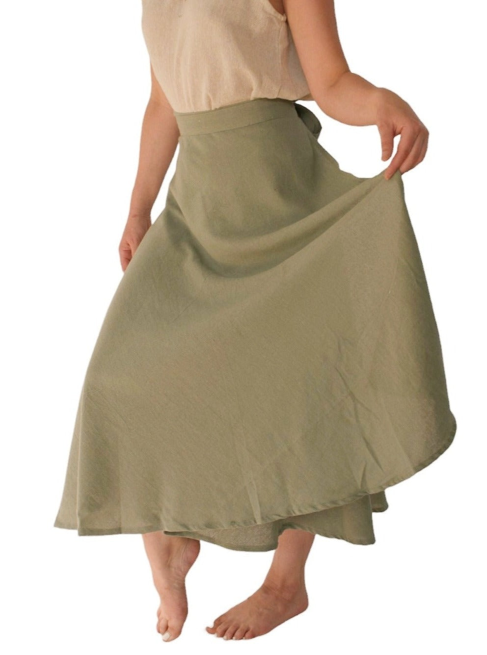 Organic Cotton Wrap Skirt