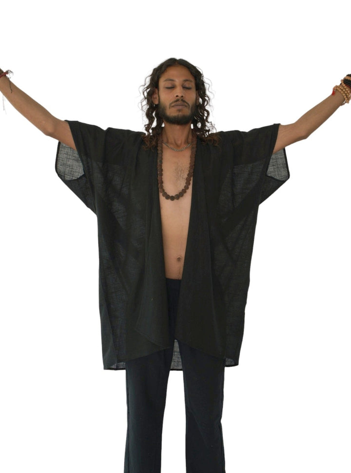 Black Organic Cotton Shrug