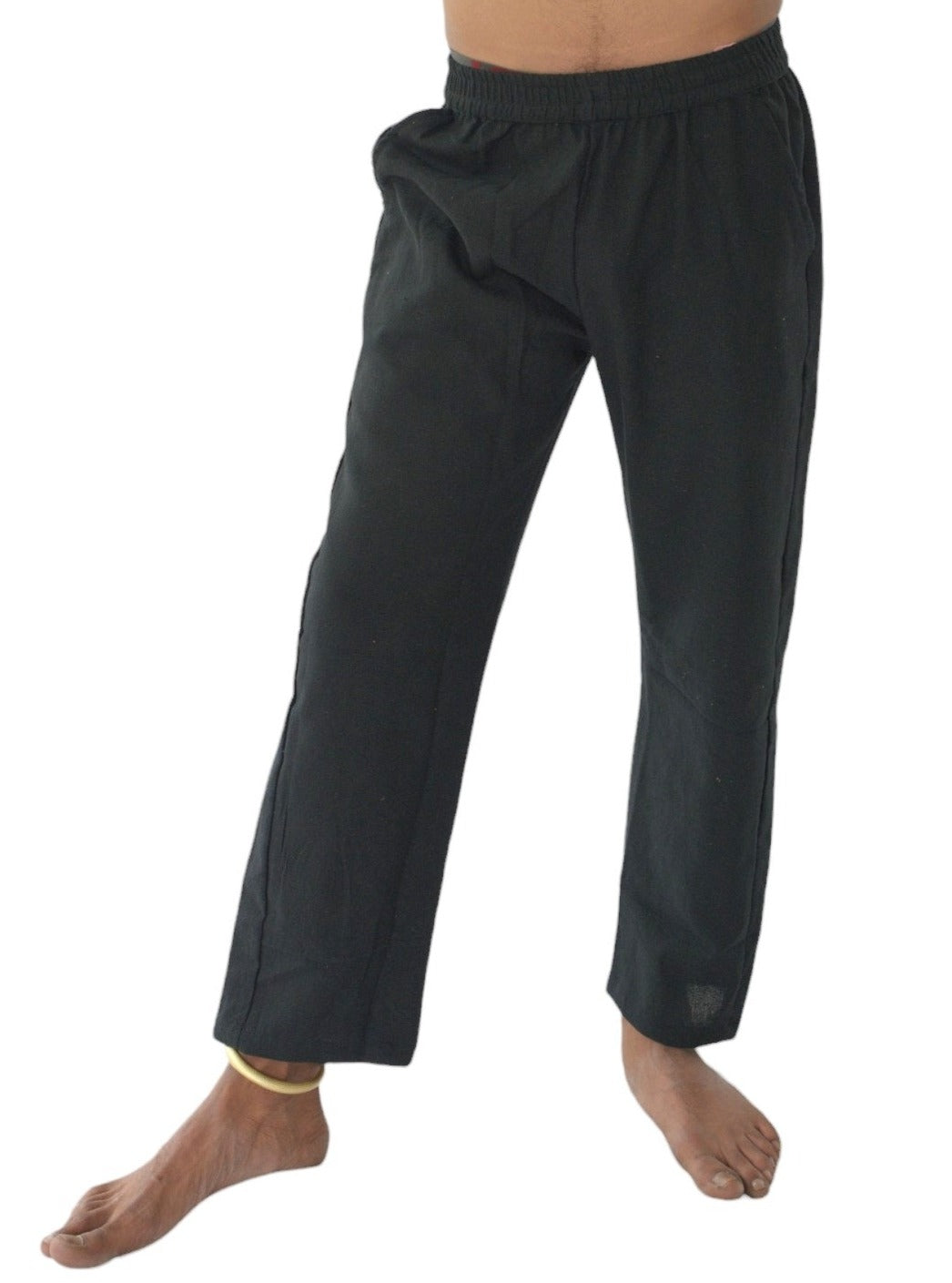 Black Unisex Organic Cotton Free Size Trousers