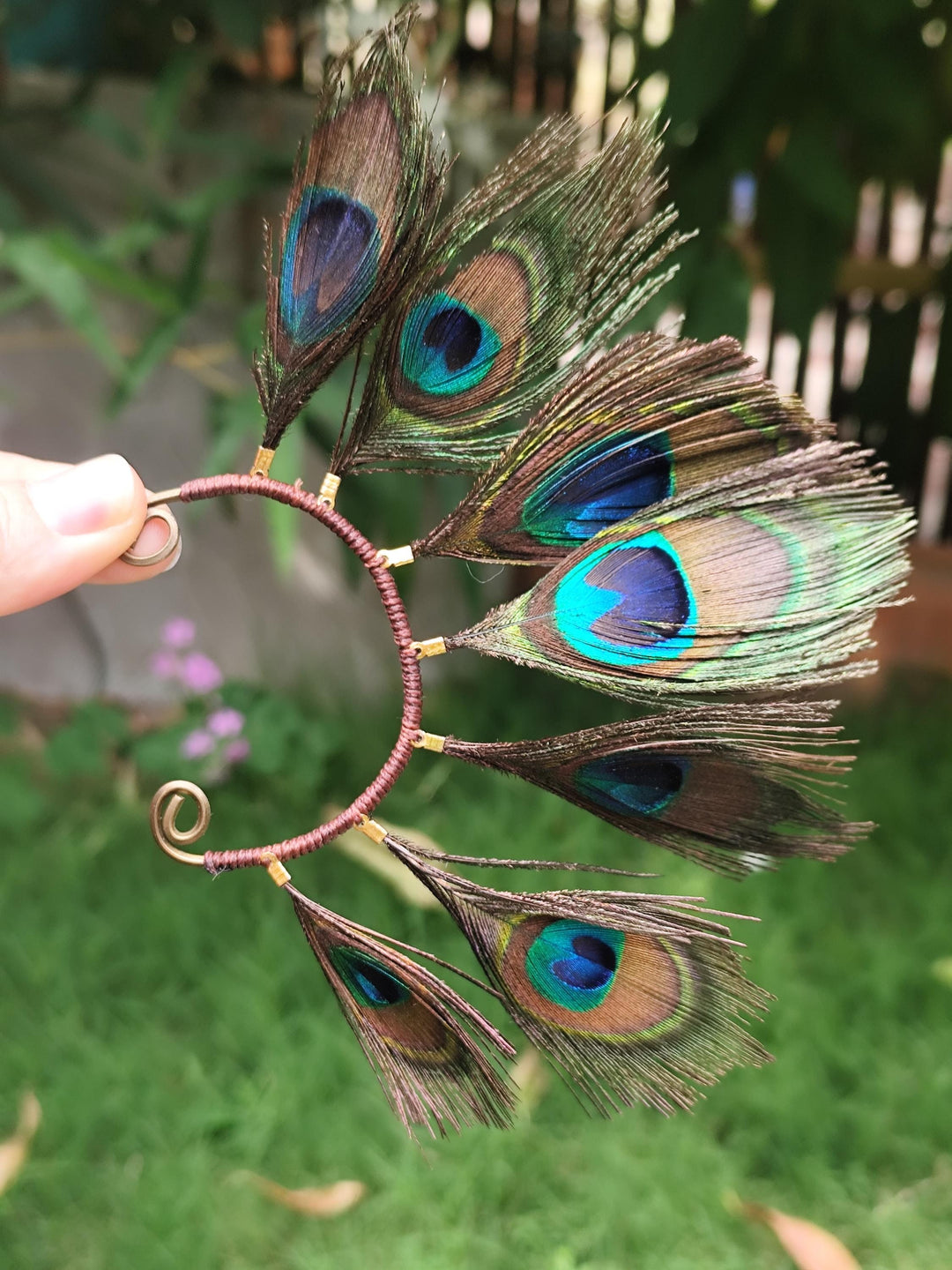 Handmade Feather Earrings Cuffs