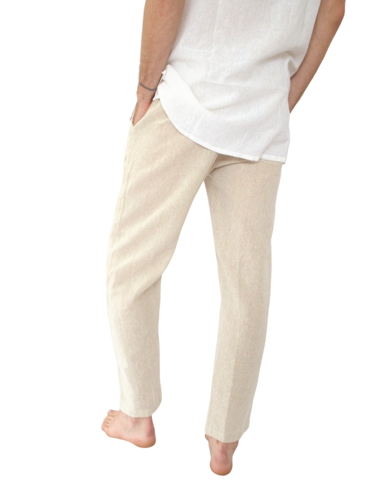 Warm Sand Unisex Organic Cotton Free Size Trousers